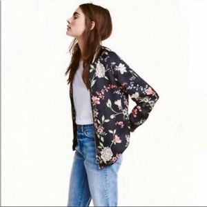 H&M Floral Bomber Jacket